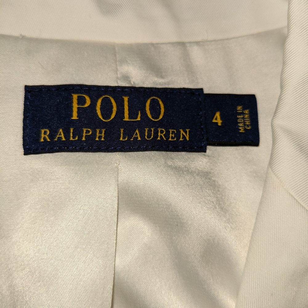 Ralph Lauren Polo White Jacket SIZE 4 - Picture 5 of 5